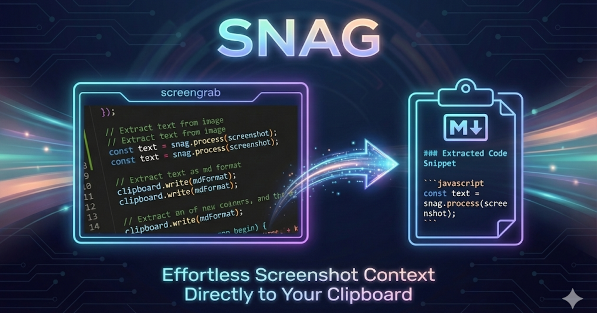 SNAG screenshot-to-markdown tool